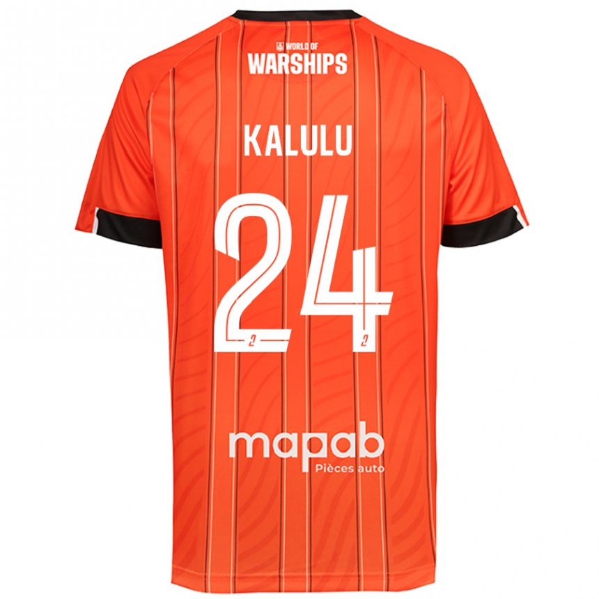 Mujer Fútbol Camiseta Gédéon Kalulu #24 Naranja 1ª Equipación 2024/25 Perú