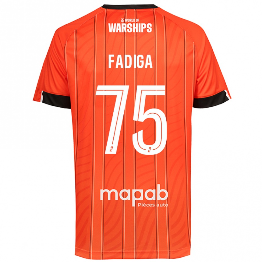 Mujer Fútbol Camiseta Bandiougou Fadiga #75 Naranja 1ª Equipación 2024/25 Perú