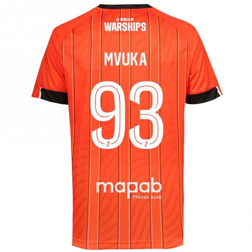 Mujer Fútbol Camiseta Joel Mvuka #93 Naranja 1ª Equipación 2024/25 Perú