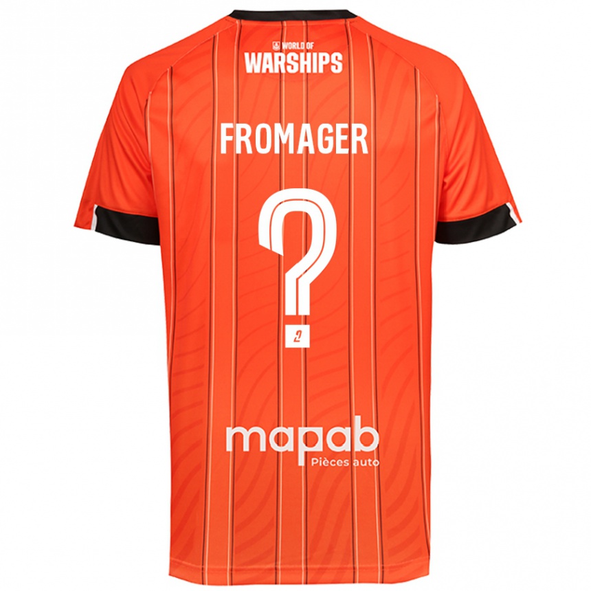 Mujer Fútbol Camiseta Côme Fromager #0 Naranja 1ª Equipación 2024/25 Perú