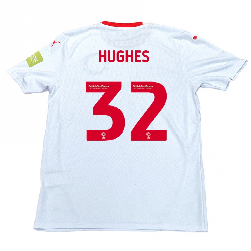 Mujer Fútbol Camiseta Kayden Hughes #32 Blanco 2ª Equipación 2024/25 Perú