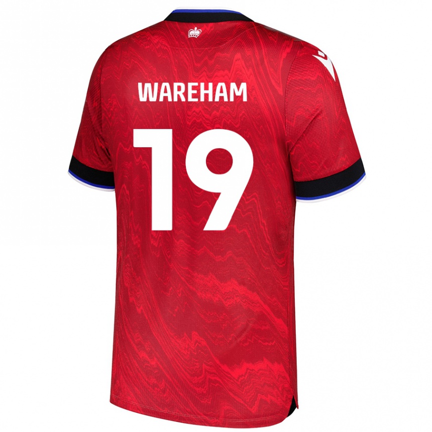 Mujer Fútbol Camiseta Jayden Wareham #19 Rojo Negro 2ª Equipación 2024/25 Perú