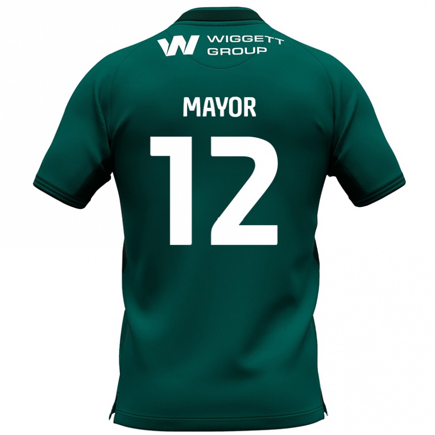 Mujer Fútbol Camiseta Adam Mayor #12 Verde 2ª Equipación 2024/25 Perú