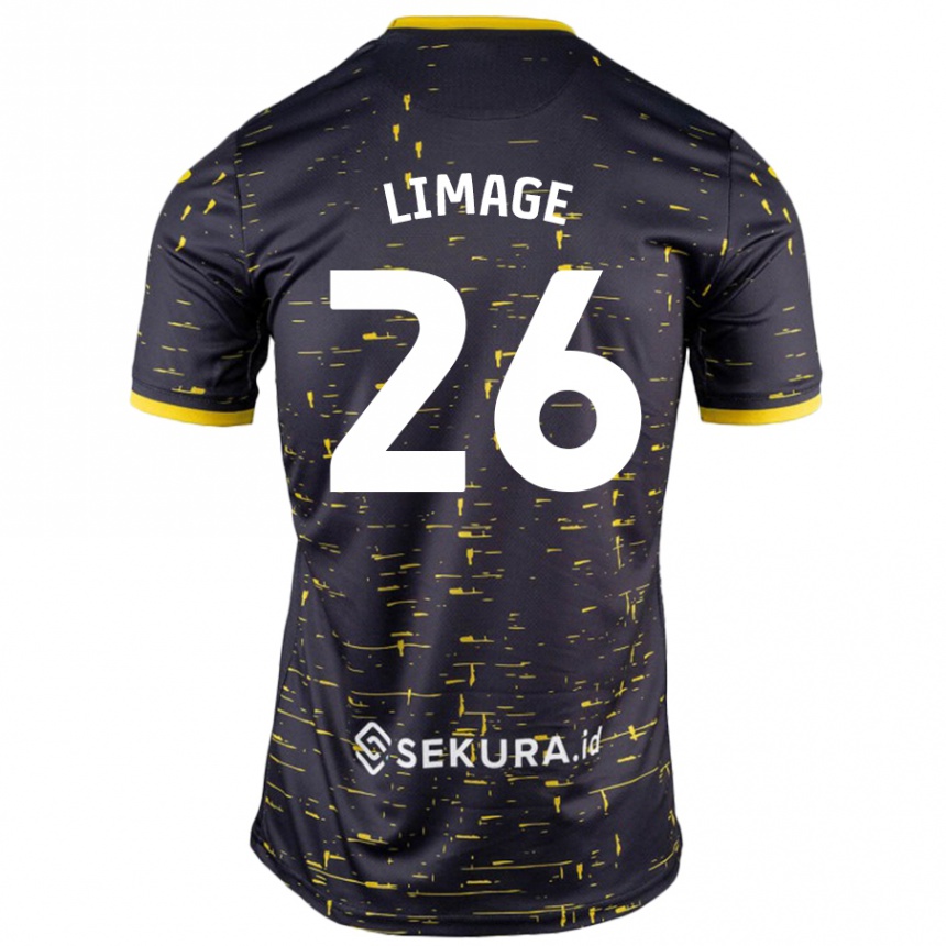 Mujer Fútbol Camiseta Felicity Limage #26 Negro Amarillo 2ª Equipación 2024/25 Perú