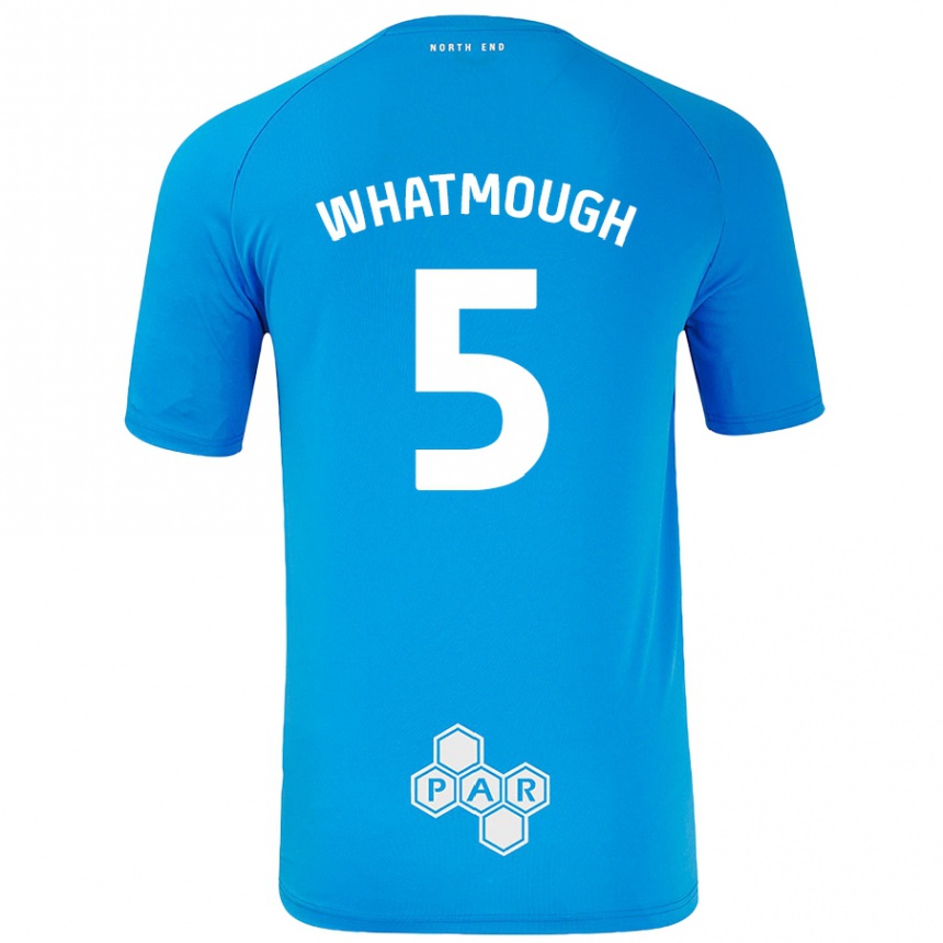 Mujer Fútbol Camiseta Jack Whatmough #5 Azul Cielo 2ª Equipación 2024/25 Perú