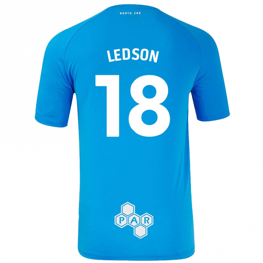 Mujer Fútbol Camiseta Ryan Ledson #18 Azul Cielo 2ª Equipación 2024/25 Perú