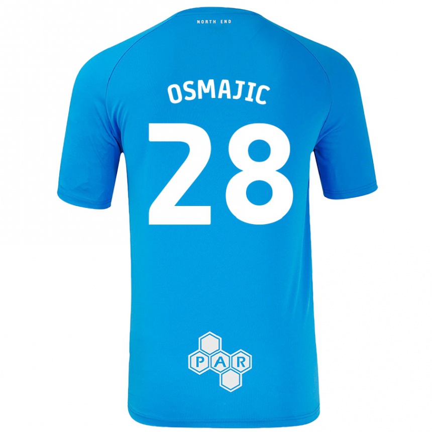 Mujer Fútbol Camiseta Milutin Osmajic #28 Azul Cielo 2ª Equipación 2024/25 Perú