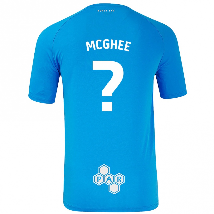 Mujer Fútbol Camiseta Cole Mcghee #0 Azul Cielo 2ª Equipación 2024/25 Perú