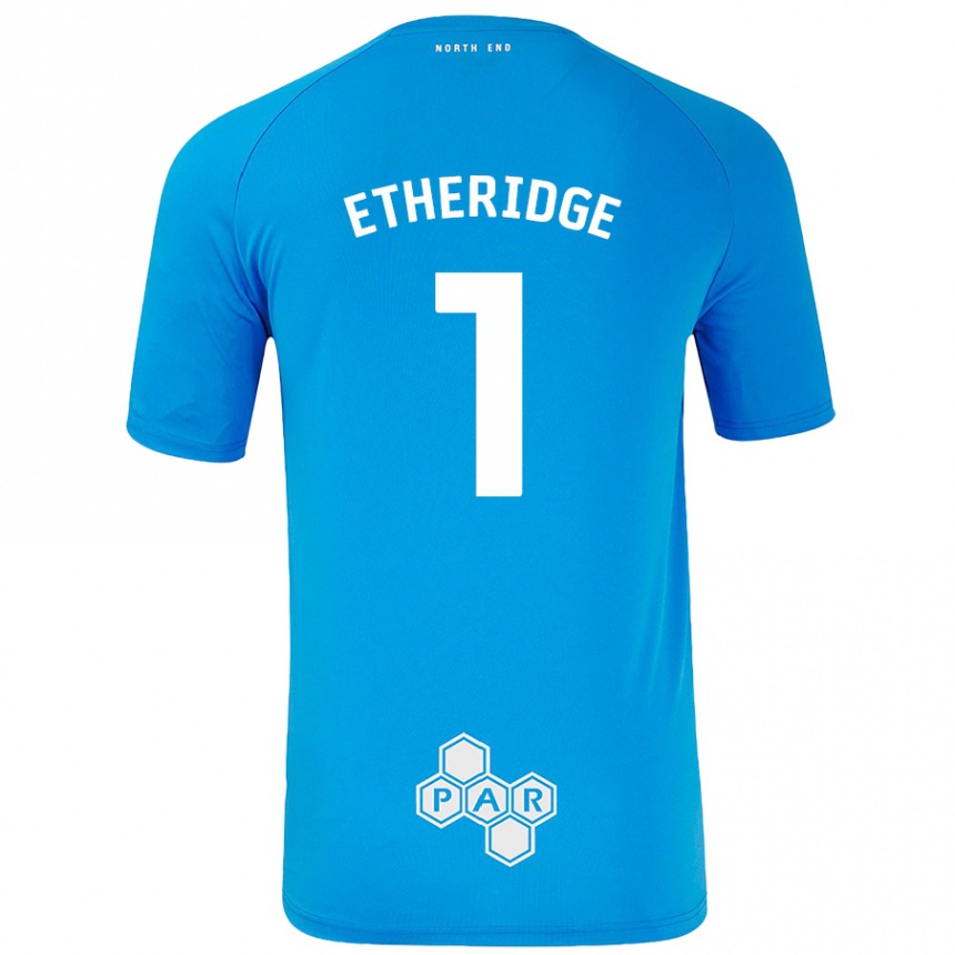 Mujer Fútbol Camiseta Ellie Etheridge #1 Azul Cielo 2ª Equipación 2024/25 Perú