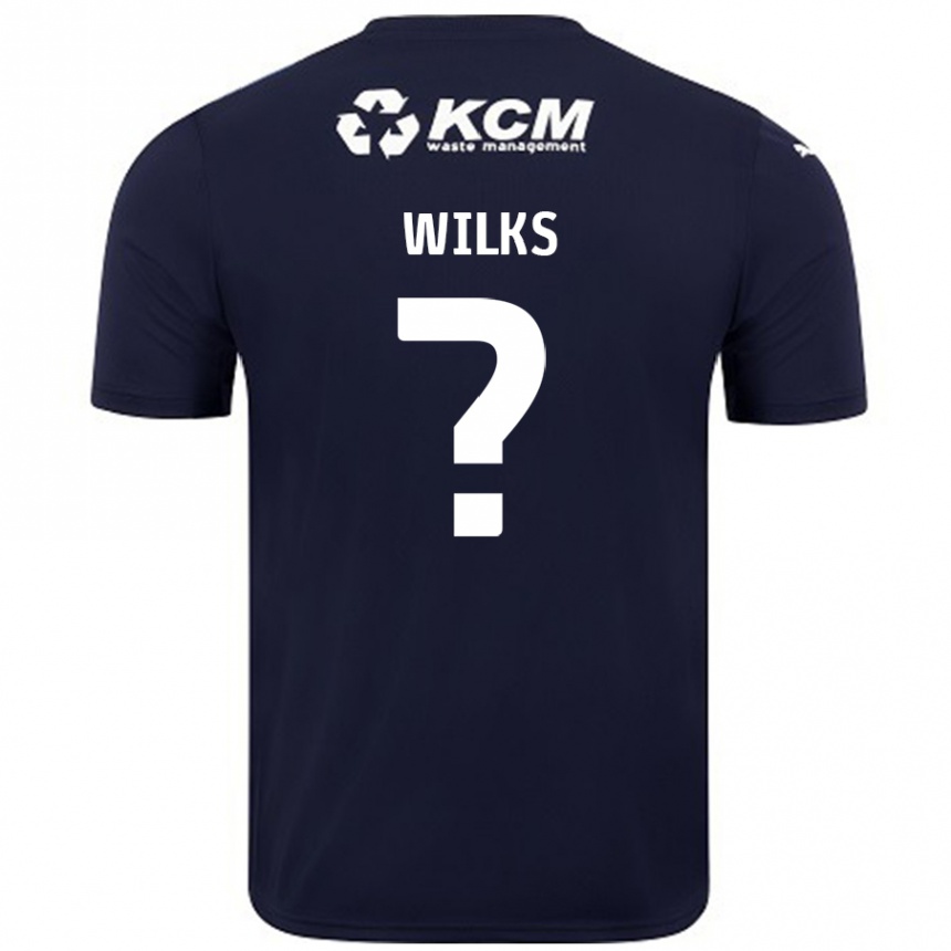 Mujer Fútbol Camiseta Mallik Wilks #0 Azul Marino 2ª Equipación 2024/25 Perú