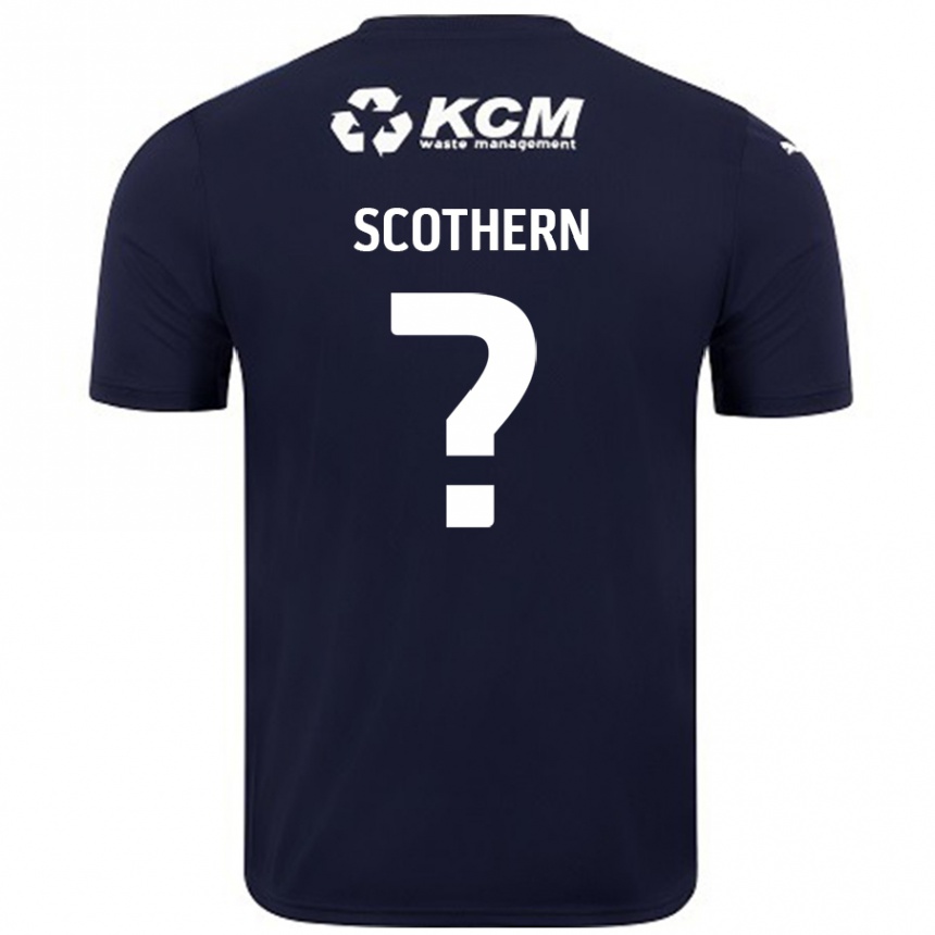 Mujer Fútbol Camiseta Ben Scothern #0 Azul Marino 2ª Equipación 2024/25 Perú