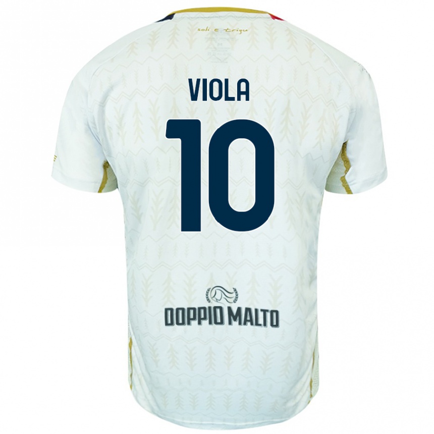 Mujer Fútbol Camiseta Nicolas Viola #10 Blanco 2ª Equipación 2024/25 Perú