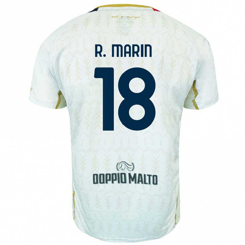 Mujer Fútbol Camiseta Răzvan Marin #18 Blanco 2ª Equipación 2024/25 Perú