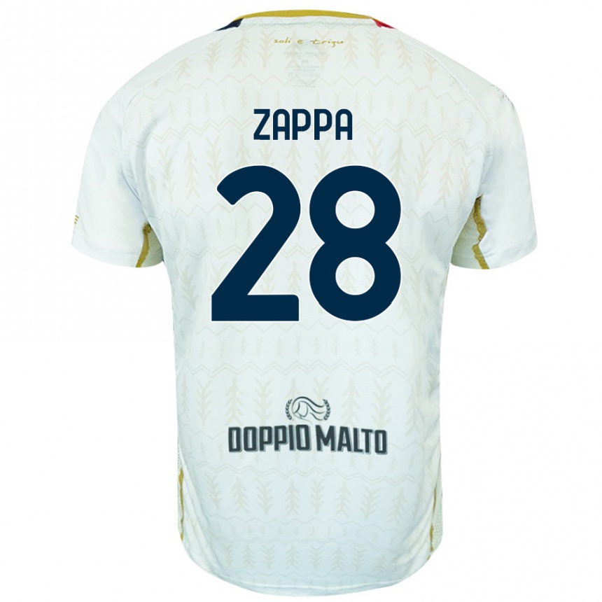 Mujer Fútbol Camiseta Gabriele Zappa #28 Blanco 2ª Equipación 2024/25 Perú