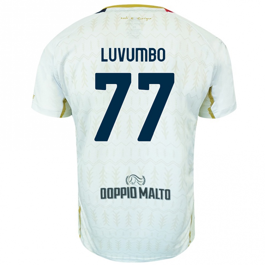 Mujer Fútbol Camiseta Zito Luvumbo #77 Blanco 2ª Equipación 2024/25 Perú