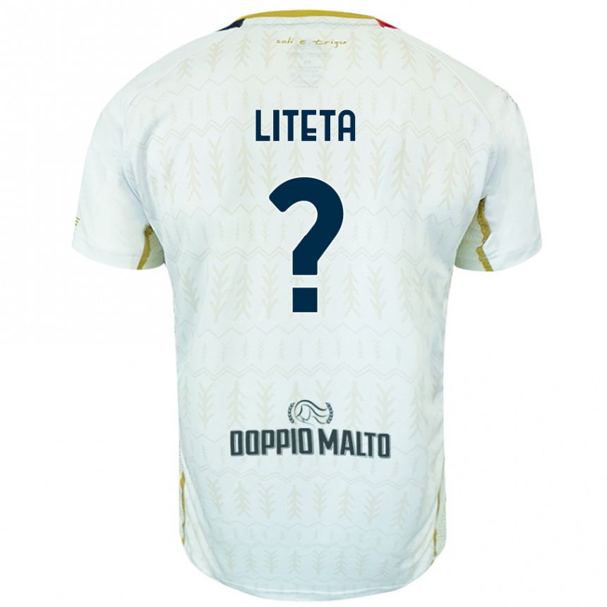 Mujer Fútbol Camiseta Joseph Liteta #0 Blanco 2ª Equipación 2024/25 Perú