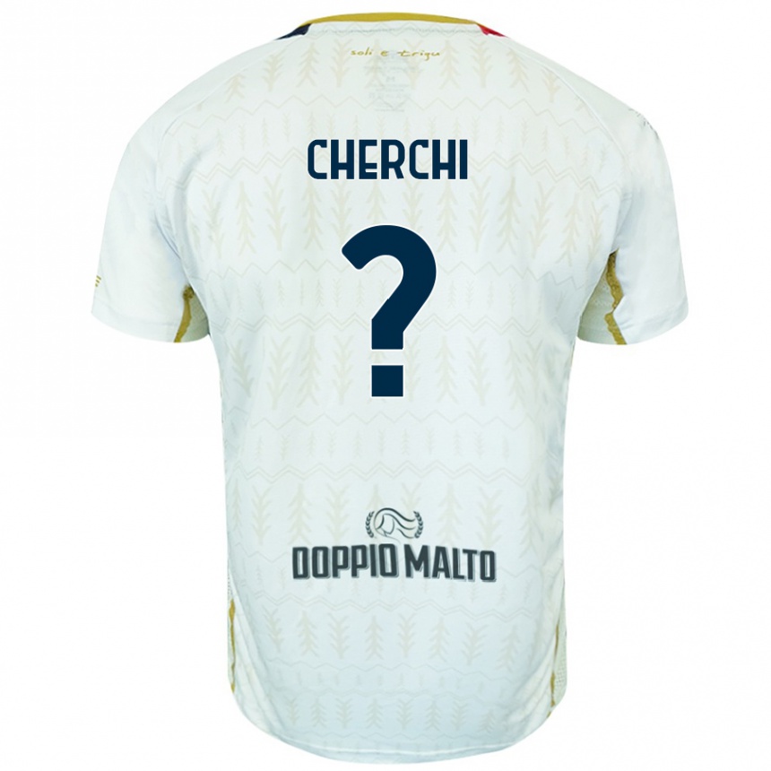 Mujer Fútbol Camiseta Filippo Cherchi #0 Blanco 2ª Equipación 2024/25 Perú