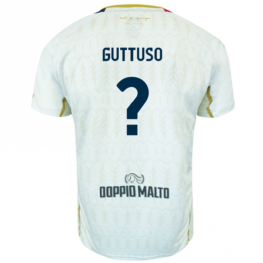 Mujer Fútbol Camiseta Iacopo Guttuso #0 Blanco 2ª Equipación 2024/25 Perú