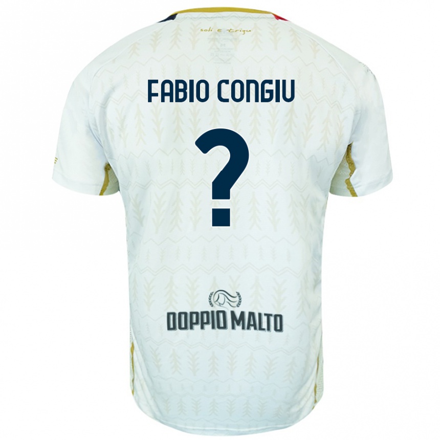 Mujer Fútbol Camiseta Fabio Congiu #0 Blanco 2ª Equipación 2024/25 Perú