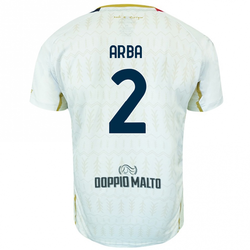 Mujer Fútbol Camiseta Federico Arba #2 Blanco 2ª Equipación 2024/25 Perú