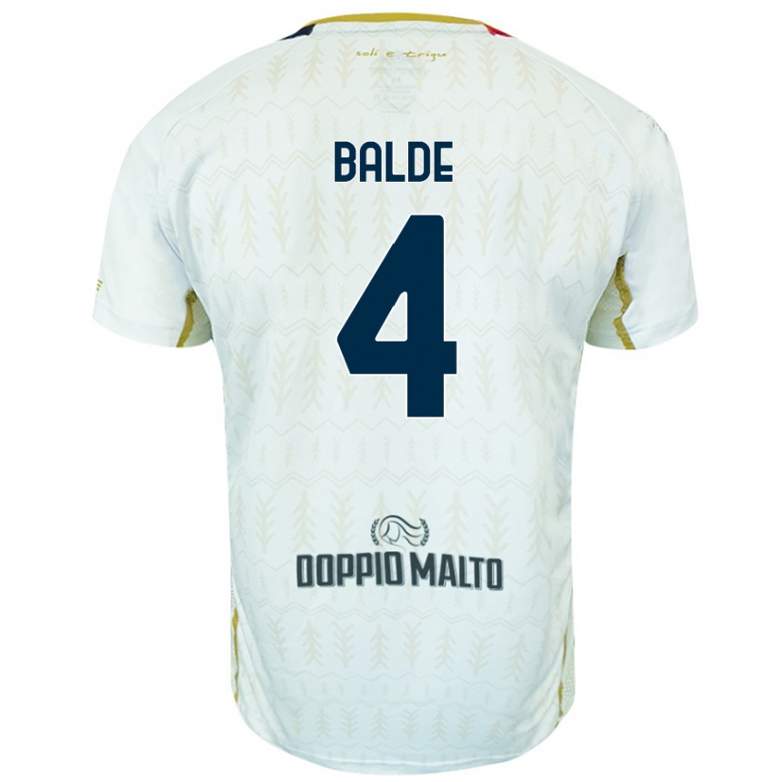 Mujer Fútbol Camiseta Mamadou Balde #4 Blanco 2ª Equipación 2024/25 Perú