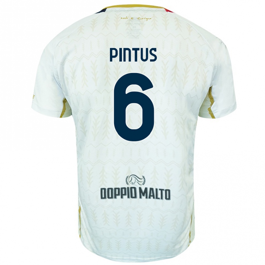 Mujer Fútbol Camiseta Nicola Pintus #6 Blanco 2ª Equipación 2024/25 Perú