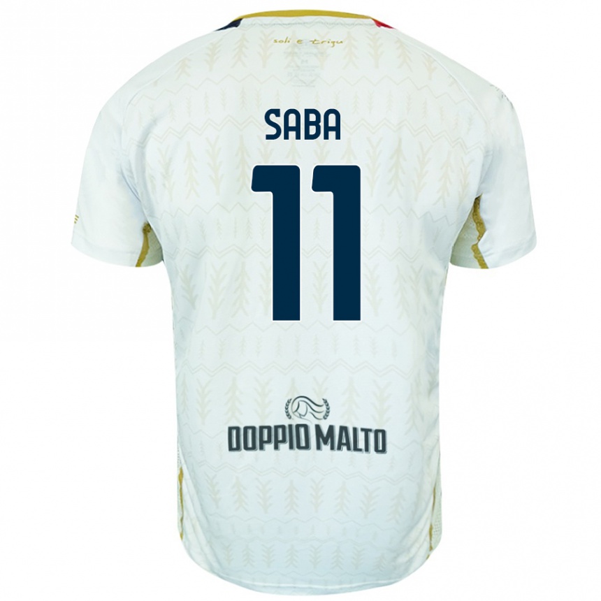 Mujer Fútbol Camiseta Alessio Saba #11 Blanco 2ª Equipación 2024/25 Perú