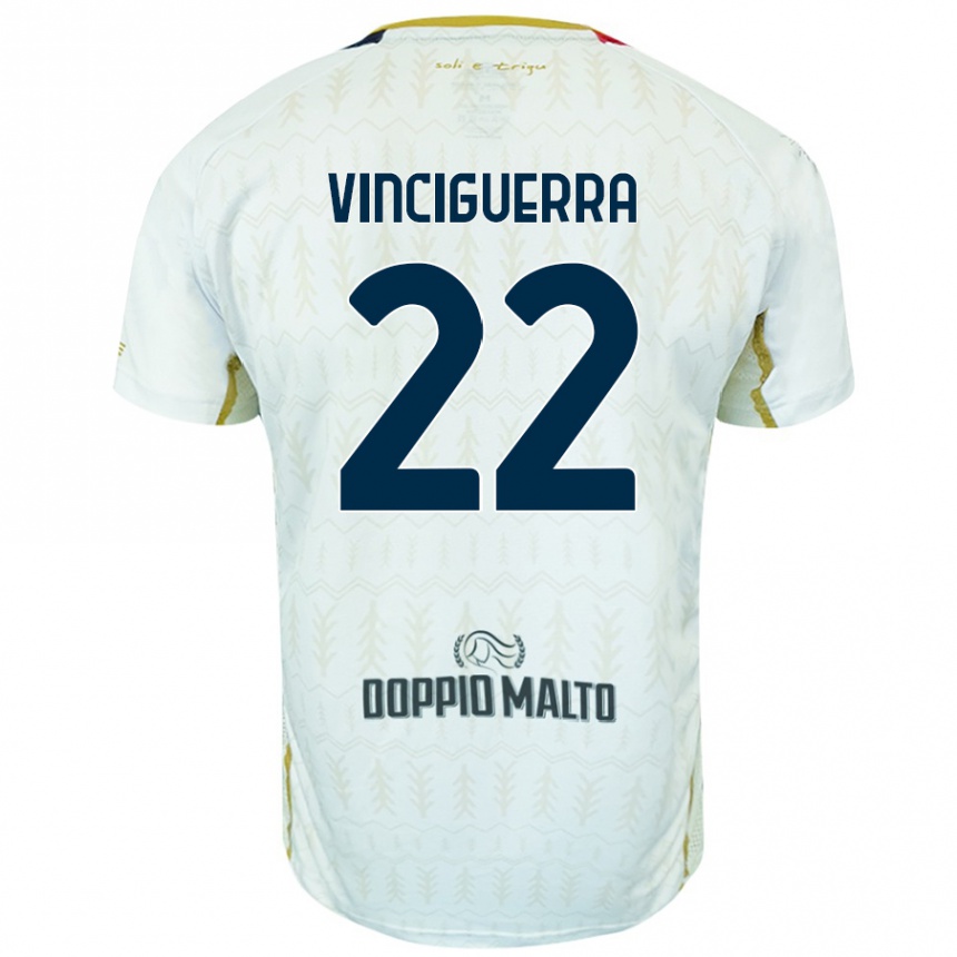 Mujer Fútbol Camiseta Alessandro Vinciguerra #22 Blanco 2ª Equipación 2024/25 Perú