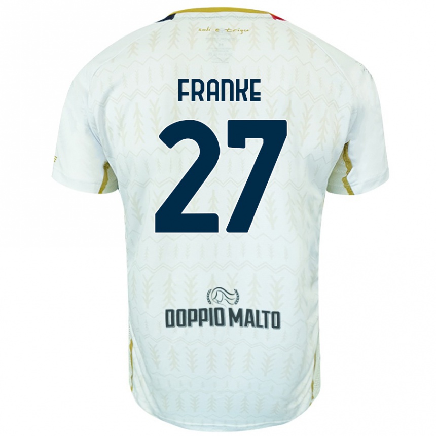 Mujer Fútbol Camiseta Antoni Franke #27 Blanco 2ª Equipación 2024/25 Perú