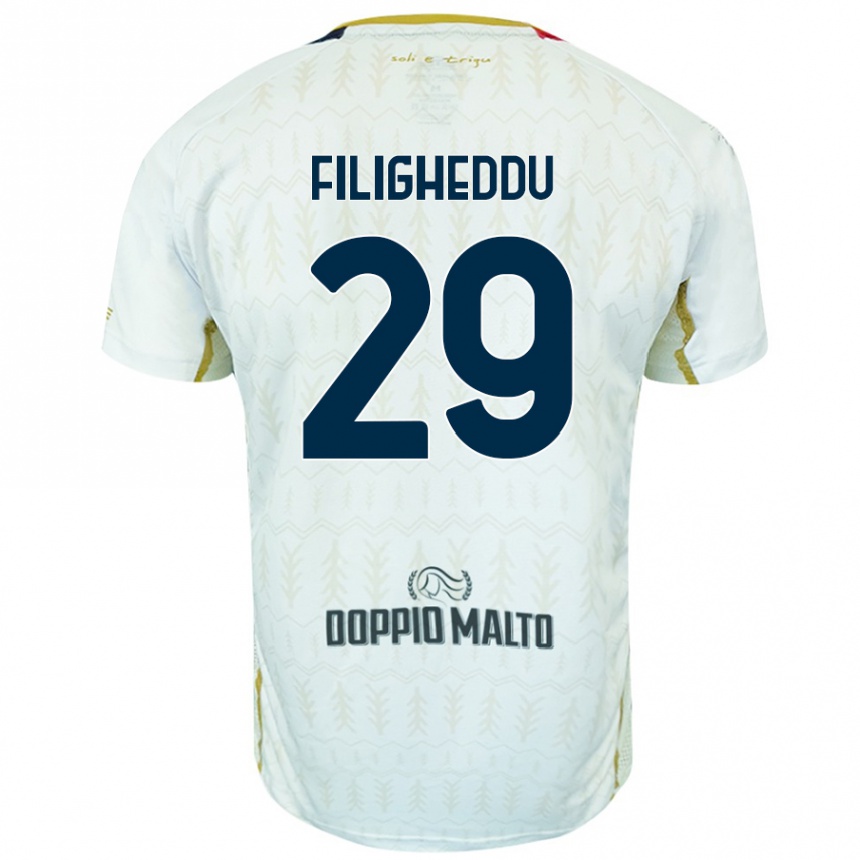 Mujer Fútbol Camiseta Daniele Filigheddu #29 Blanco 2ª Equipación 2024/25 Perú