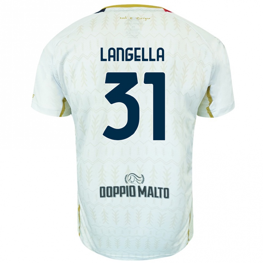 Mujer Fútbol Camiseta Matteo Langella #31 Blanco 2ª Equipación 2024/25 Perú