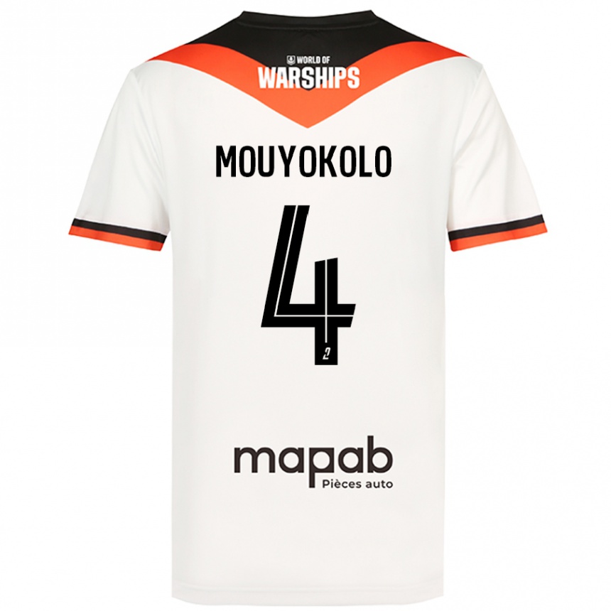 Mujer Fútbol Camiseta Loris Mouyokolo #4 Blanco 2ª Equipación 2024/25 Perú