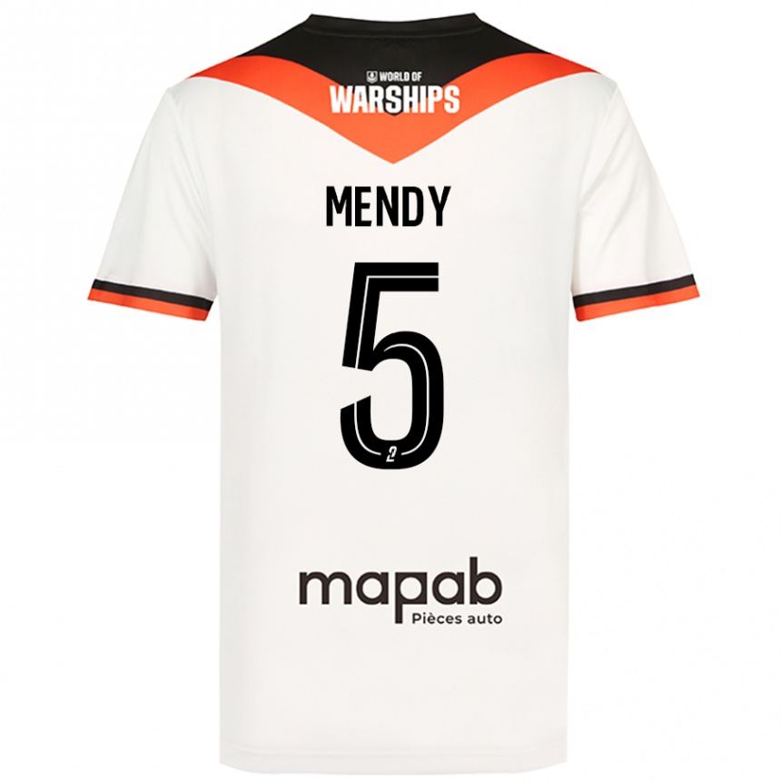 Mujer Fútbol Camiseta Benjamin Mendy #5 Blanco 2ª Equipación 2024/25 Perú