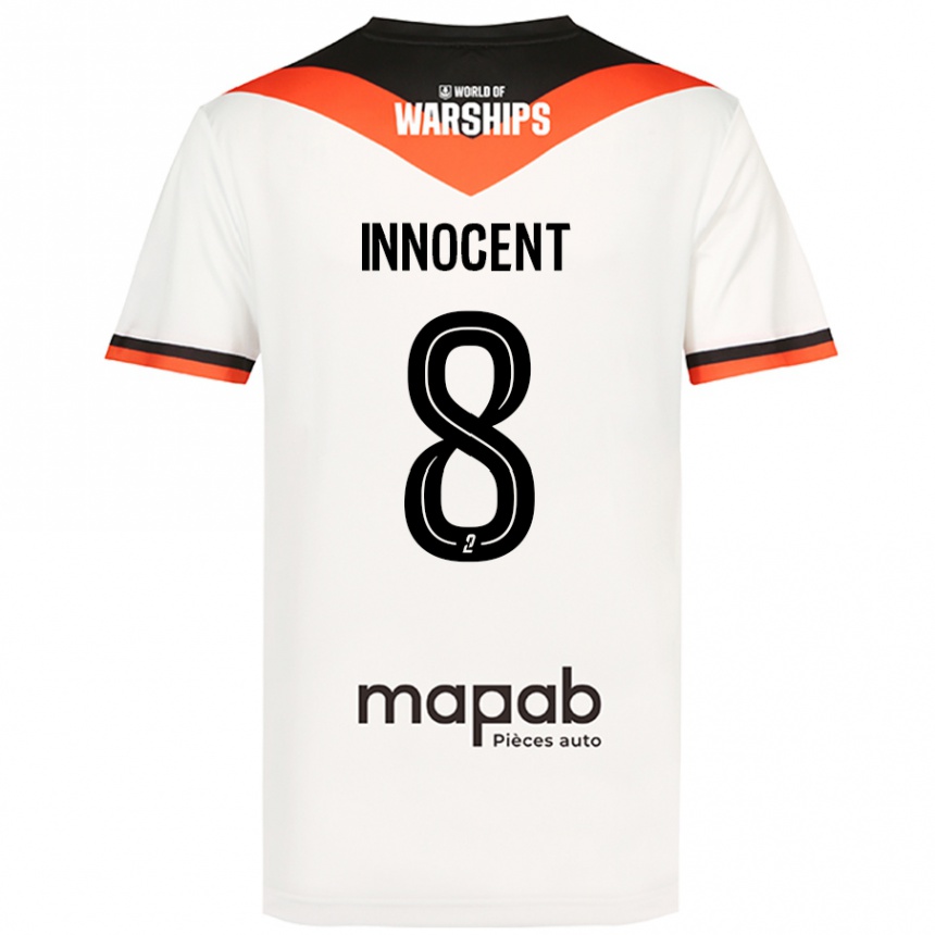 Mujer Fútbol Camiseta Bonke Innocent #8 Blanco 2ª Equipación 2024/25 Perú