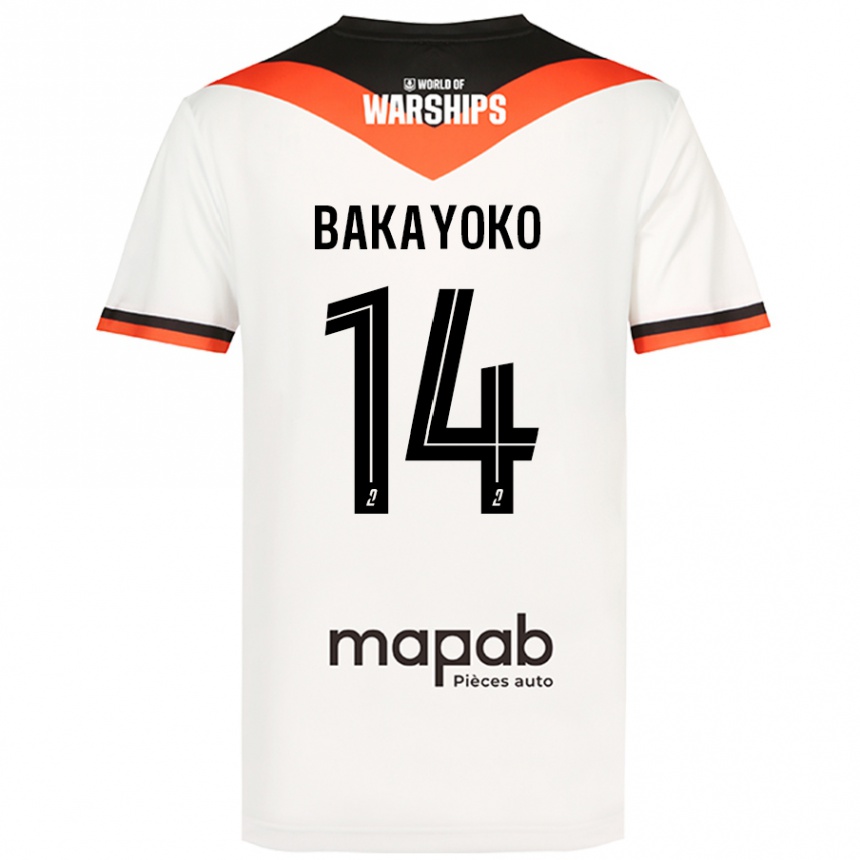 Mujer Fútbol Camiseta Tiemoué Bakayoko #14 Blanco 2ª Equipación 2024/25 Perú