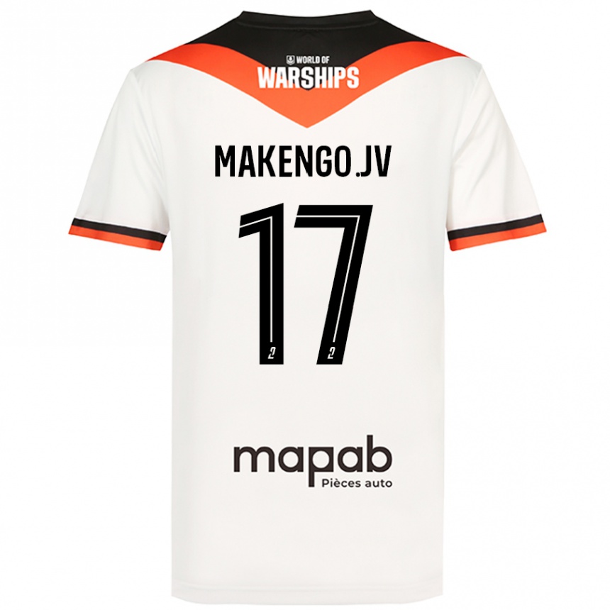 Mujer Fútbol Camiseta Jean-Victor Makengo #17 Blanco 2ª Equipación 2024/25 Perú