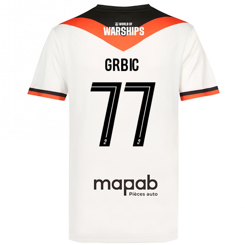 Mujer Fútbol Camiseta Adrian Grbic #77 Blanco 2ª Equipación 2024/25 Perú