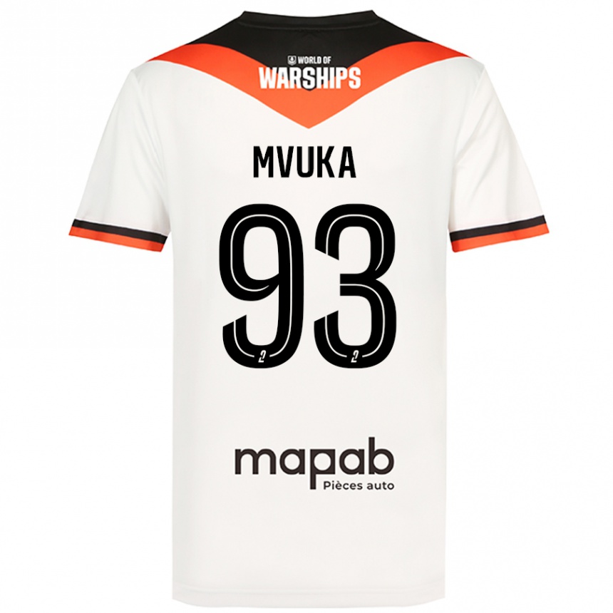 Mujer Fútbol Camiseta Joel Mvuka #93 Blanco 2ª Equipación 2024/25 Perú