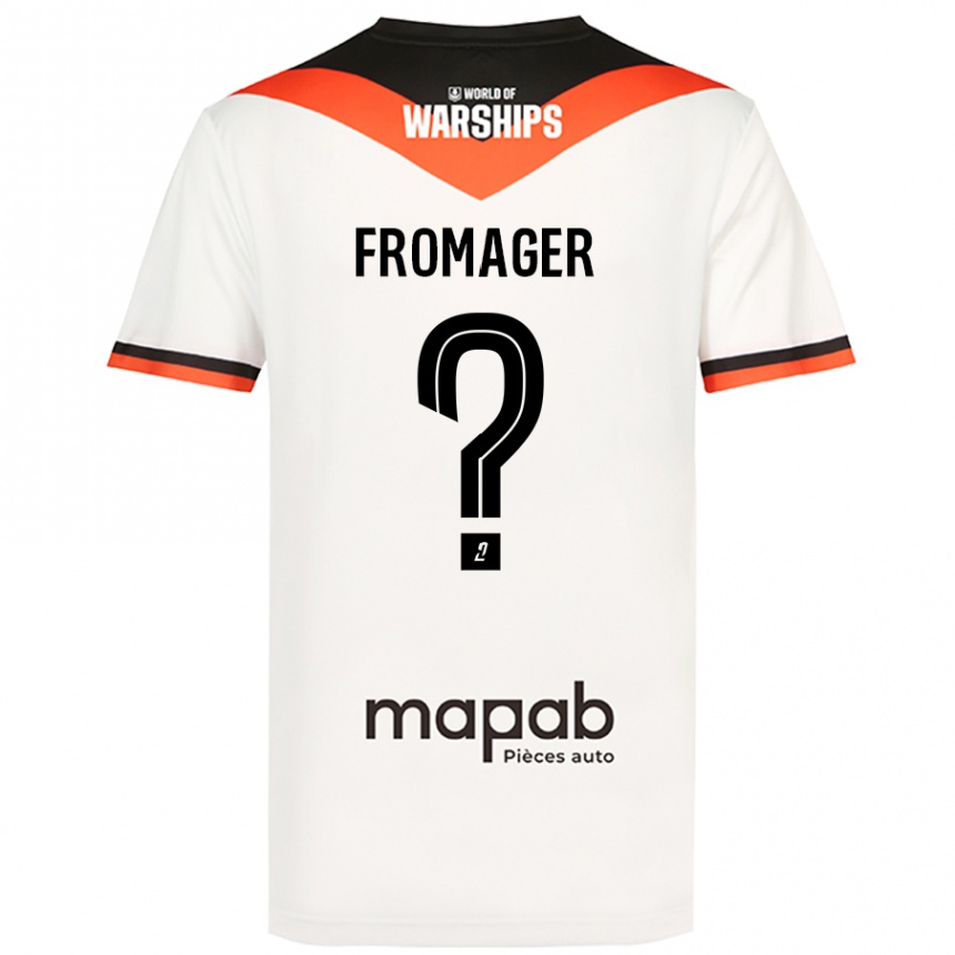 Mujer Fútbol Camiseta Côme Fromager #0 Blanco 2ª Equipación 2024/25 Perú