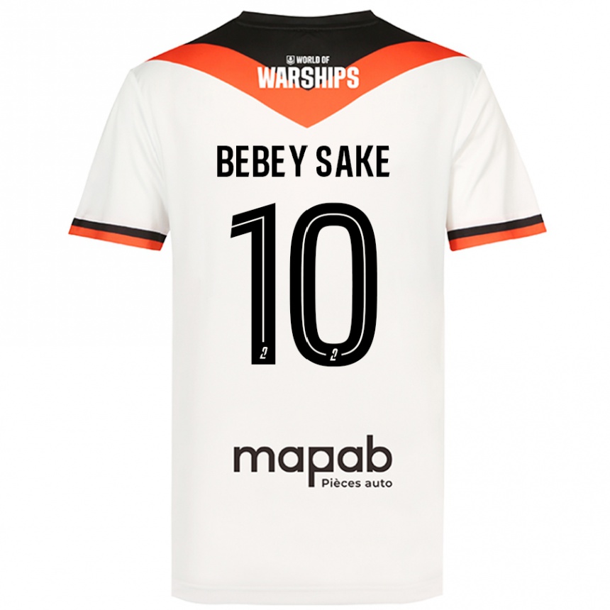 Mujer Fútbol Camiseta Mattéo Bebey Sake #10 Blanco 2ª Equipación 2024/25 Perú