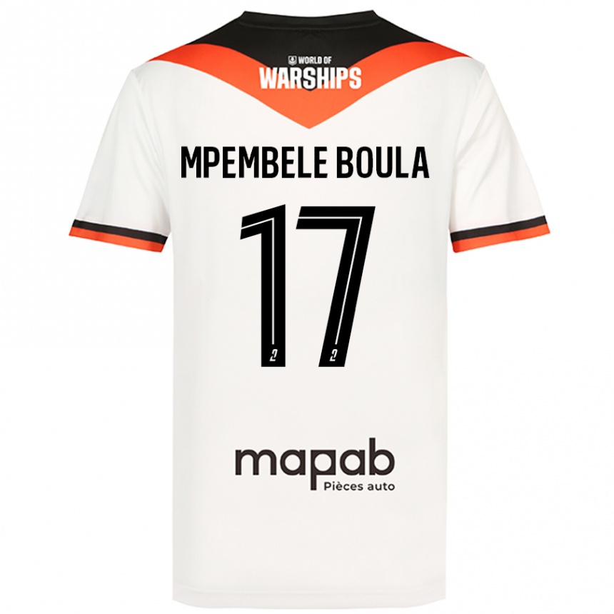 Mujer Fútbol Camiseta Exaucé Mpembele Boula #17 Blanco 2ª Equipación 2024/25 Perú